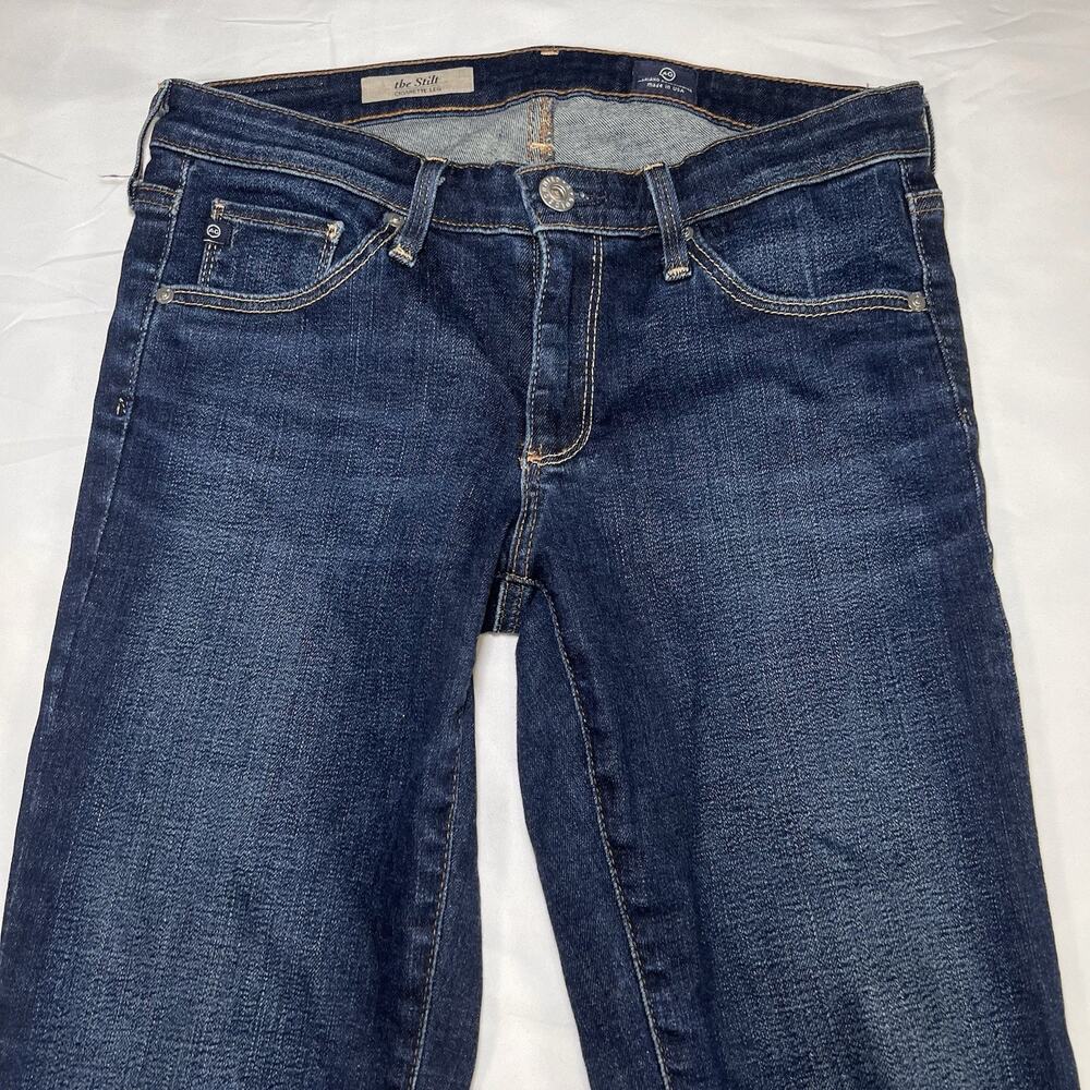 AG Adriano Goldschmied Jeans Womens Size 26R Blue Denim The Stilt Cigarette Leg - Picture 3 of 13